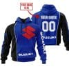 Limited Edition - Custom Name Motocrocss V2 - Suzuki - Blue
