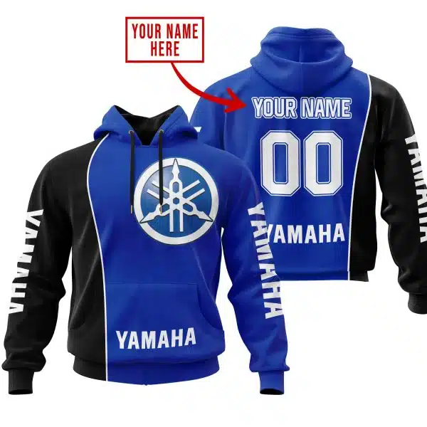 Limited Edition - Custom Name Motocrocss V2 - Yamaha - Blue
