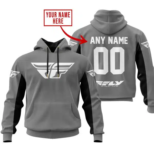 Custom Name Racing - Limited Edition - Fly Racing- Grey V2