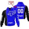 Limited Edition - Custom Name Motocrocss V2 - Fox Racing - Black Blue