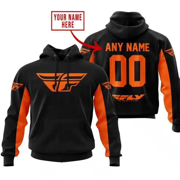 Custom Name Racing - Limited Edition - Fly Racing- Orange