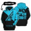 Just Fkcn Send It - 3d All Over Printed - Fly Racing Sky Blue
