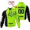 Limited Edition - Custom Name Motocrocss V2 - Fox Racing - Black Neon