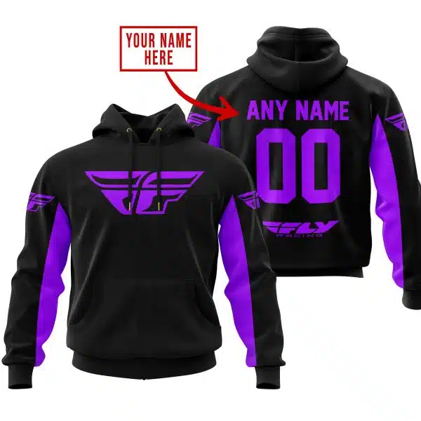 Custom Name Racing - Limited Edition - Fly Racing- Purple