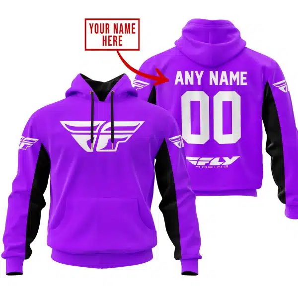 Custom Name Racing - Limited Edition - Fly Racing- Purple V2