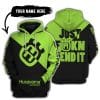 Just Fkcn Send It - 3d All Over Printed - Husqvarna Green 1