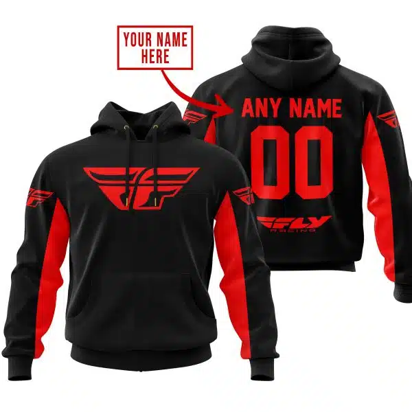 Custom Name Racing - Limited Edition - Fly Racing- Red