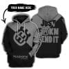 Just Fkcn Send It - 3d All Over Printed - Husqvarna Grey
