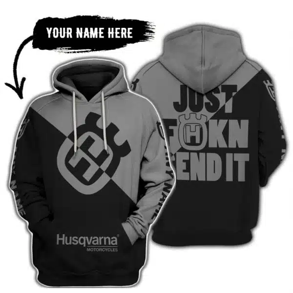 Just Fkcn Send It - 3d All Over Printed - Husqvarna Grey
