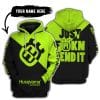 Just Fkcn Send It - 3d All Over Printed - Husqvarna Neon