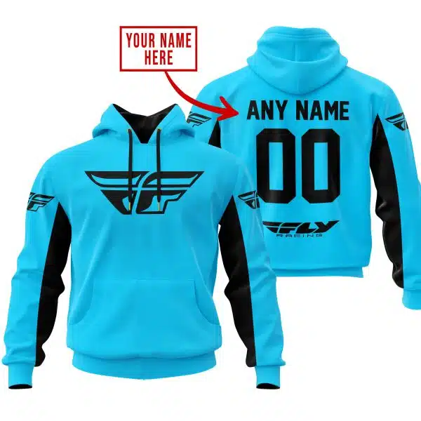 Custom Name Racing - Limited Edition - Fly Racing- Sky Blue V2