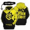 Just Fkcn Send It - 3d All Over Printed - Husqvarna Yellow