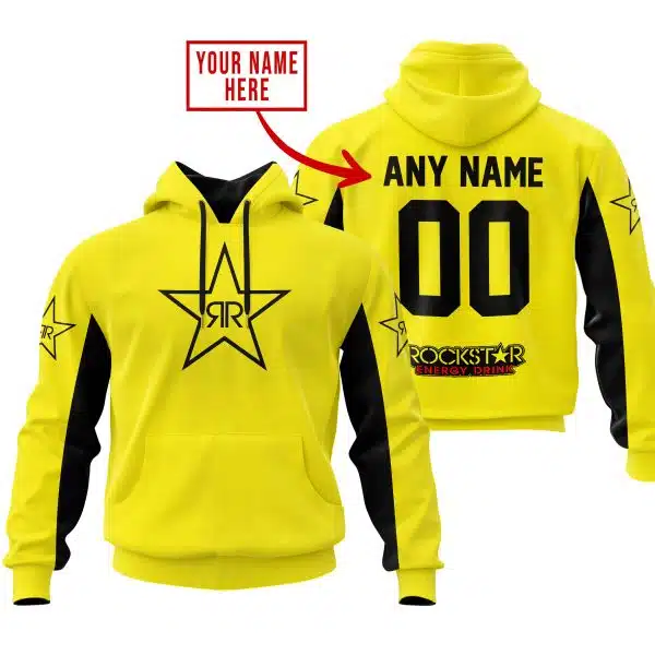 Custom Name Racing - Limited Edition - Rockstar V2 - Yellow