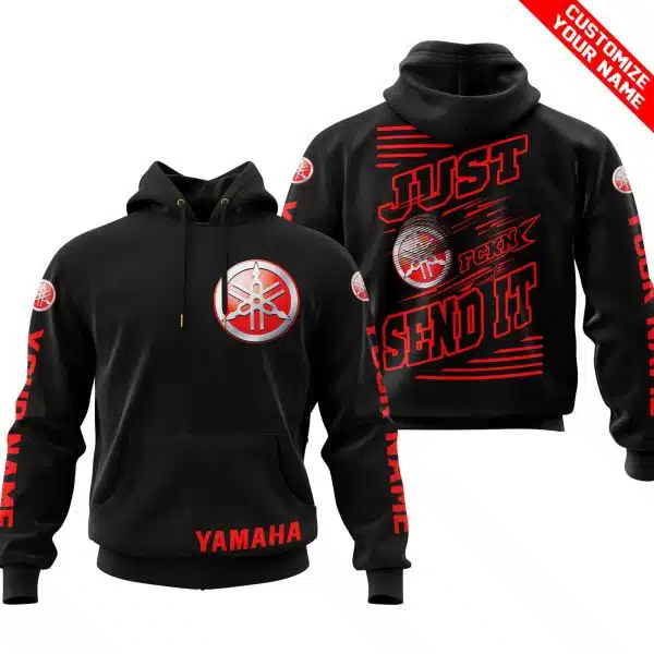 Premium Just Fckn Gonna Send It - Custom Name - Yamaha V2 - Red Black - Image 2