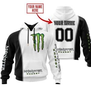 Limited Edition - Custom Name Motocrocss V2 - Monster  Energy
