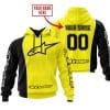 Limited Edition - Custom Name Motocrocss V2 - Alpinestars Black Yellow