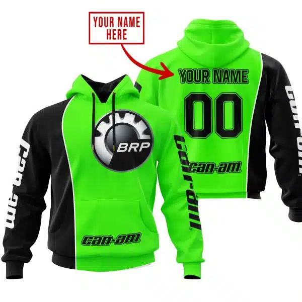 Limited Edition - Custom Name Motocrocss V2 - Can Am Green