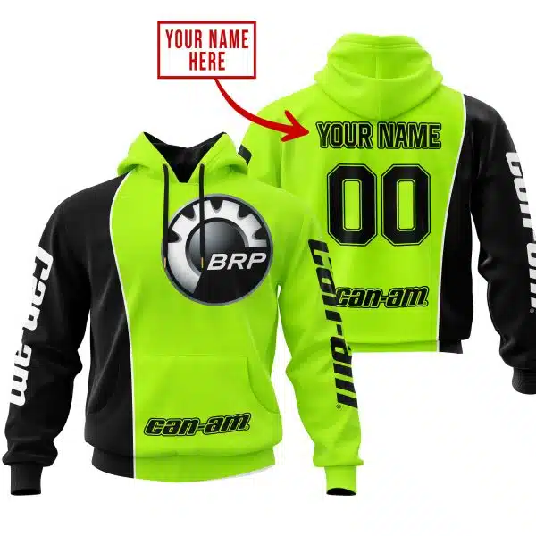 Limited Edition - Custom Name Motocrocss V2 - Can Am Neon
