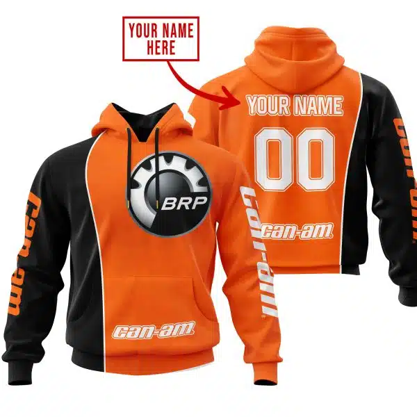 Limited Edition - Custom Name Motocrocss V2 - Can Am Orange