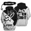 Just Fckn Send It – 3d All Over Printed – Fox Racing Girl – Black