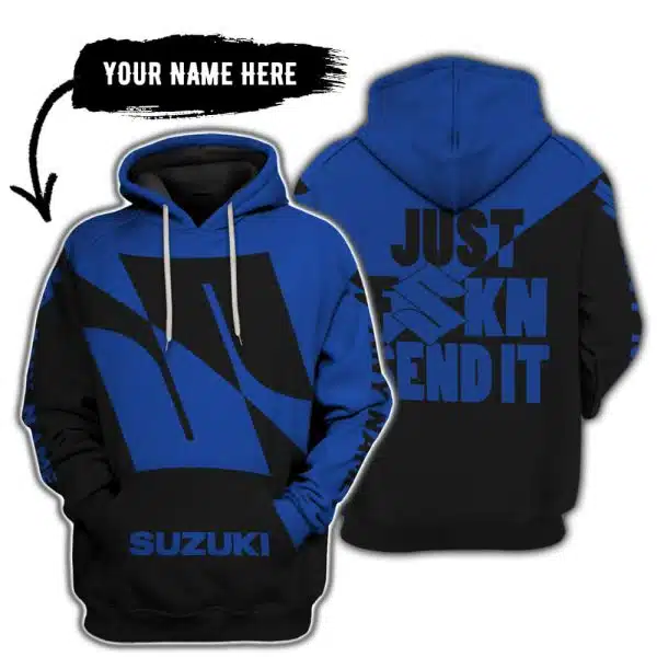 Just Fkcn Send It - 3d All Over Printed - Suzuki - Blue