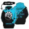 Too Fast To Live Too Young To Die - 3d All Over Printed - Can Am Sky Blue