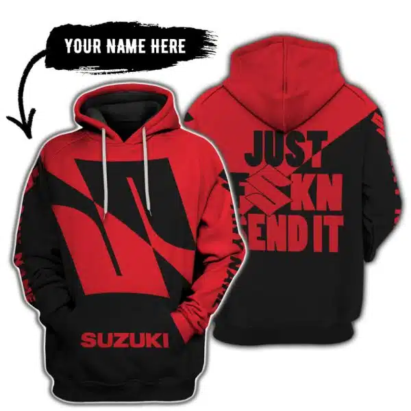 Just Fkcn Send It - 3d All Over Printed - Suzuki - Red
