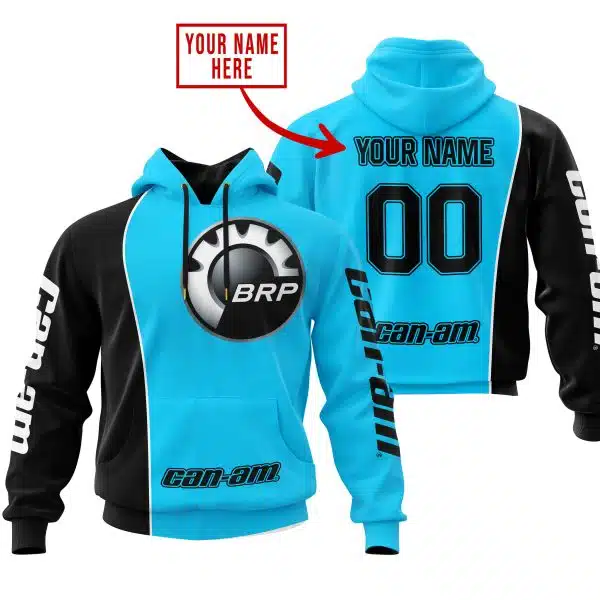 Limited Edition - Custom Name Motocrocss V2 - Can Am Sky Blue