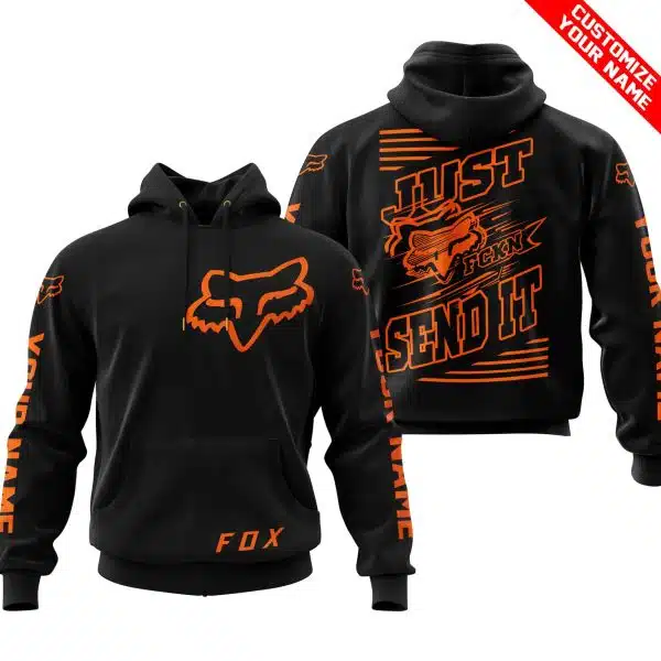 Premium Just Fckn Gonna Send It - Custom Name - Fox Racing - Orange Black - Image 2