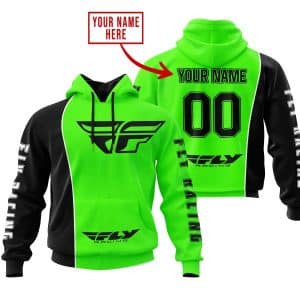 Limited Edition - Custom Name Motocrocss V2 - Fly Racing Green