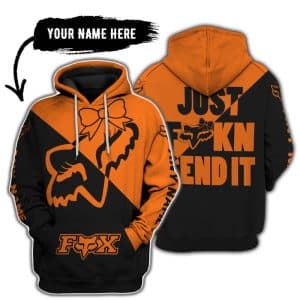 Just Fckn Send It – 3d All Over Printed – Fox Racing Girl – Orange