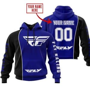 Limited Edition - Custom Name Motocrocss V2 - Fly Racing Navy