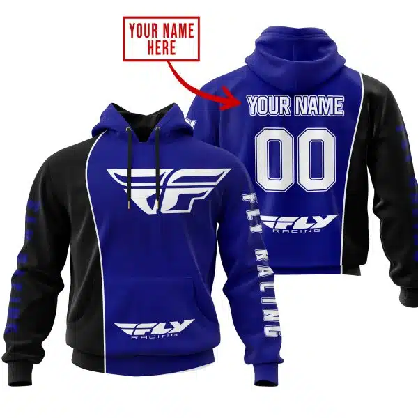 Limited Edition - Custom Name Motocrocss V2 - Fly Racing Navy