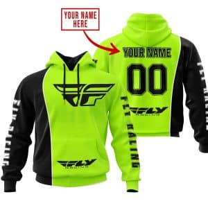 Limited Edition - Custom Name Motocrocss V2 - Fly Racing Neon