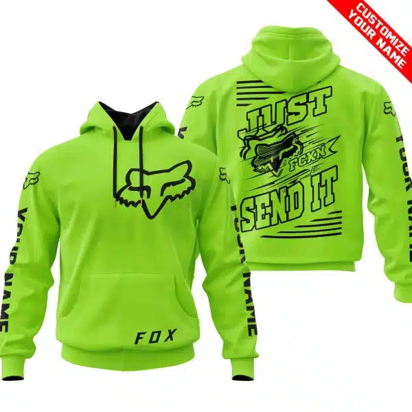 Premium Just Fckn Gonna Send It – Custom Name – Fox – Green 1 - Image 2