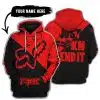 Just Fckn Send It – 3d All Over Printed – Fox Racing Girl – Red