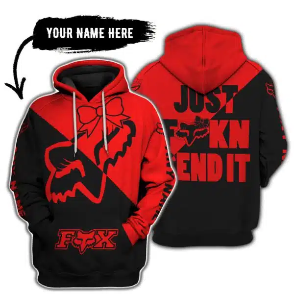 Just Fckn Send It – 3d All Over Printed – Fox Racing Girl – Red