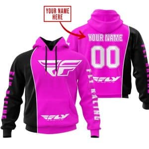 Limited Edition - Custom Name Motocrocss V2 - Fly Racing Pink