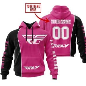 Limited Edition - Custom Name Motocrocss V2 - Fly Racing Pink 1