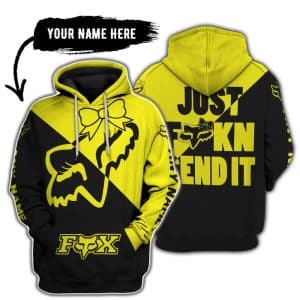 Just Fckn Send It – 3d All Over Printed – Fox Racing Girl – Yellow
