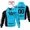 Limited Edition - Custom Name Motocrocss V2 - Fly Racing Sky Blue