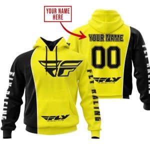 Limited Edition - Custom Name Motocrocss V2 - Fly Racing Yellow