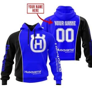 Limited Edition - Custom Name Motocrocss V2 - Husqvarna Blue
