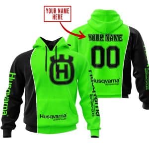 Limited Edition - Custom Name Motocrocss V2 - Husqvarna Green