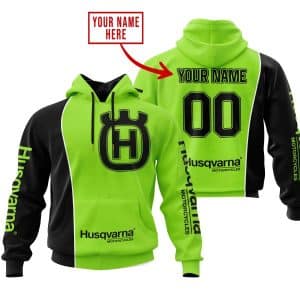 Limited Edition - Custom Name Motocrocss V2 - Husqvarna Green 1
