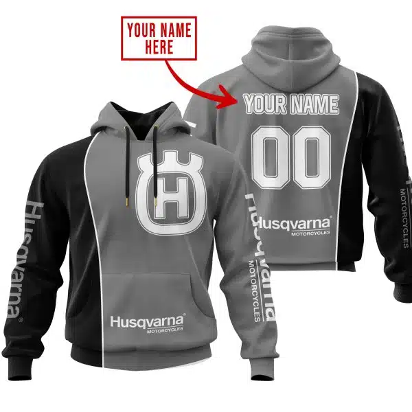 Limited Edition - Custom Name Motocrocss V2 - Husqvarna Grey