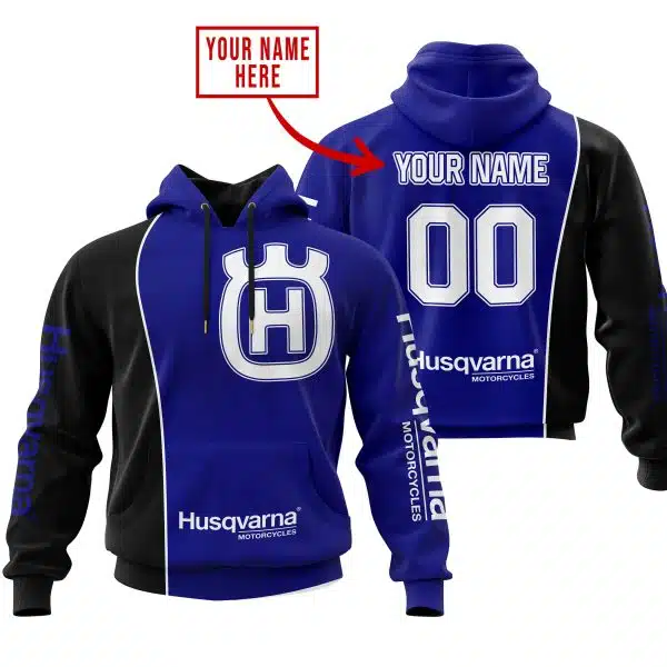 Limited Edition - Custom Name Motocrocss V2 - Husqvarna Navy