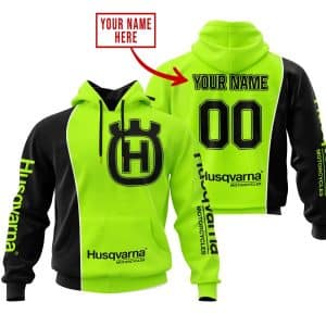 Limited Edition - Custom Name Motocrocss V2 - Husqvarna Neon