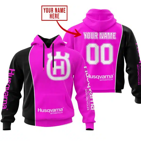 Limited Edition - Custom Name Motocrocss V2 - Husqvarna Pink