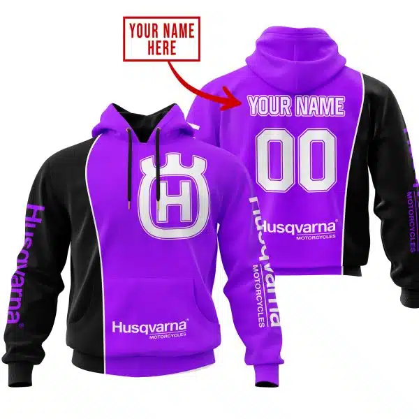 Limited Edition - Custom Name Motocrocss V2 - Husqvarna Purple